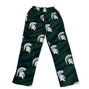 MICHIGAN STATE SPARTANS Pants Men's Lounge Pajama Bottoms Green Size Small